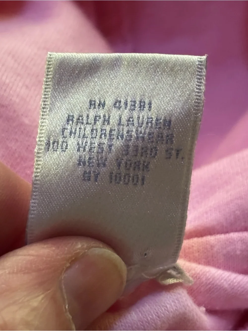 Ralph Lauren Infant Sz 6M Pink Terry Cloth Hooded Swim Coverup/Dress Aqua Pony